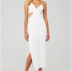 Bardot Cut Out MIDI Dress